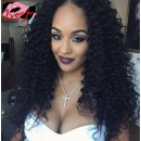 human hair Glueless with silk top full lace wigs Brazilian virgin hair kinky curly -GSW57