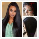 18 inch Yaki straight Indian remy human hair glueless full lace-GLW04