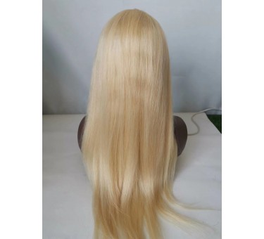 Malaysian Virgin 613 dh lace wig blonde hair silky straight glueless